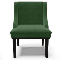 Kit 5 Cadeiras Decorativas Sala De Jantar Base Fixa De Madeira Firenze Suede Verde Esmeralda/preto G19 - Gran Belo