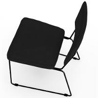 Kit 06 Cadeiras Allana L02 Suede Preto - 3