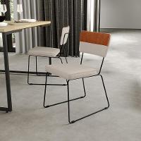 Kit 04 Cadeiras Faixa Couríssimo Camel Linho Bege - 9