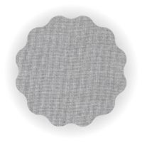 Cadeira De Jantar Lavínia Giratória Revestida Em Tecido Linho Bege E Courino Castanho Cor Creme