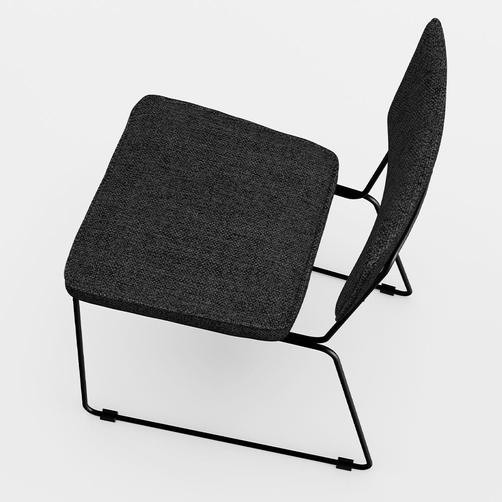 Kit 8 Cadeiras Estofada Para Sala De Jantar Base Aço Chumbo - 4