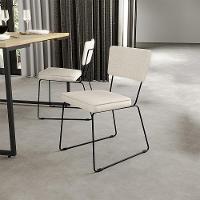 Kit 6 Cadeiras Estofada Para Sala Jantar Base Aço Champagne - 9