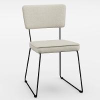 Kit 4 Cadeiras Estofada Para Sala Jantar Base Aço Champagne - 6