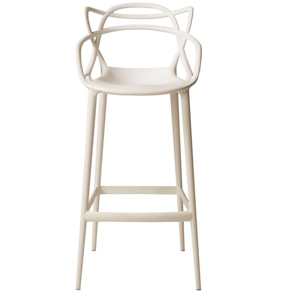 Kit 4 Banqueta Aviv Allegra Solna Fratini 109 Cm (altura) Polipropileno Cor Fendi - 3