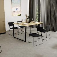 Kit 2 Cadeiras Estofada Para Sala De Jantar Base Aço Chumbo - 10