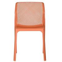 Kit 4 Cadeiras Empilhável Inmetro Capri Vega Fratini Em Polipropileno Cor Terracota - 5