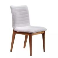 Cadeira De Jantar Cercatto Revestida Em Tecido Linho Cinza Claro Cor Cinza Claro - 1