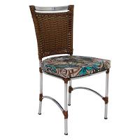 Cadeira Em Alumínio E Fibra Sintética Jk Cozinha Edícula Sepia E Maranata Bege - 2