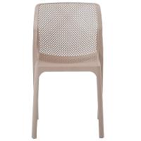 Kit 4 Cadeiras Empilhável Inmetro Capri Vega Fratini Em Polipropileno Cor Fendi - 5