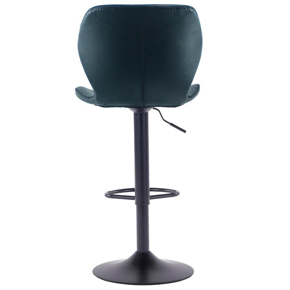 Kit 2 Banquetas Giratórias Bristol Itajaí Fratini 110 Cm (altura) Pu Cor Preta Base Disco Preta - 4