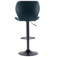 Kit 2 Banquetas Giratórias Bristol Itajaí Fratini 110 Cm (altura) Pu Cor Preta Base Disco Preta