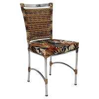 Cadeira Em Alumínio E Fibra Sintética Jk Cozinha Edícula Cappuccino E Rivieira Marrom - 2