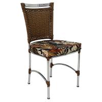 Cadeira Em Alumínio E Fibra Sintética Jk Cozinha Edícula Sepia E Rivieira Marrom - 1