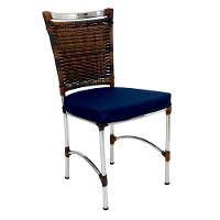 Cadeira Em Alumínio E Fibra Sintética Jk Cozinha Edícula Argila E Lisato Marinho - 1