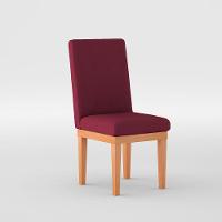 KitCadeiras Estofadas Reforçadas Para Mesa De Jantar Cor:marsala - 2