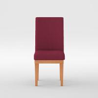 KitCadeiras Estofadas Reforçadas Para Mesa De Jantar Cor:marsala - 4