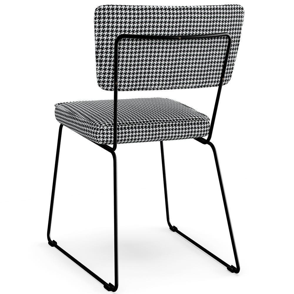 Kit 08 Cadeiras Allana L02 Pied Poule - 2