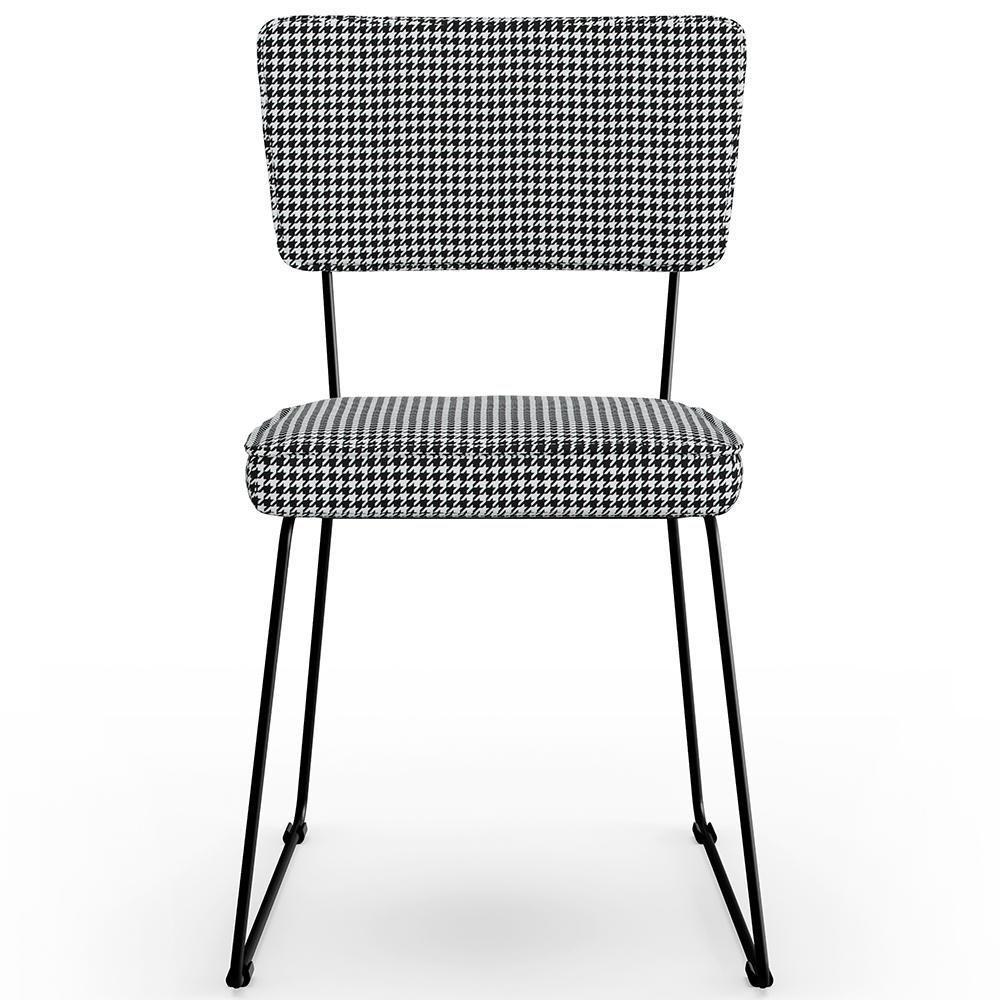 Kit 08 Cadeiras Allana L02 Pied Poule - 5