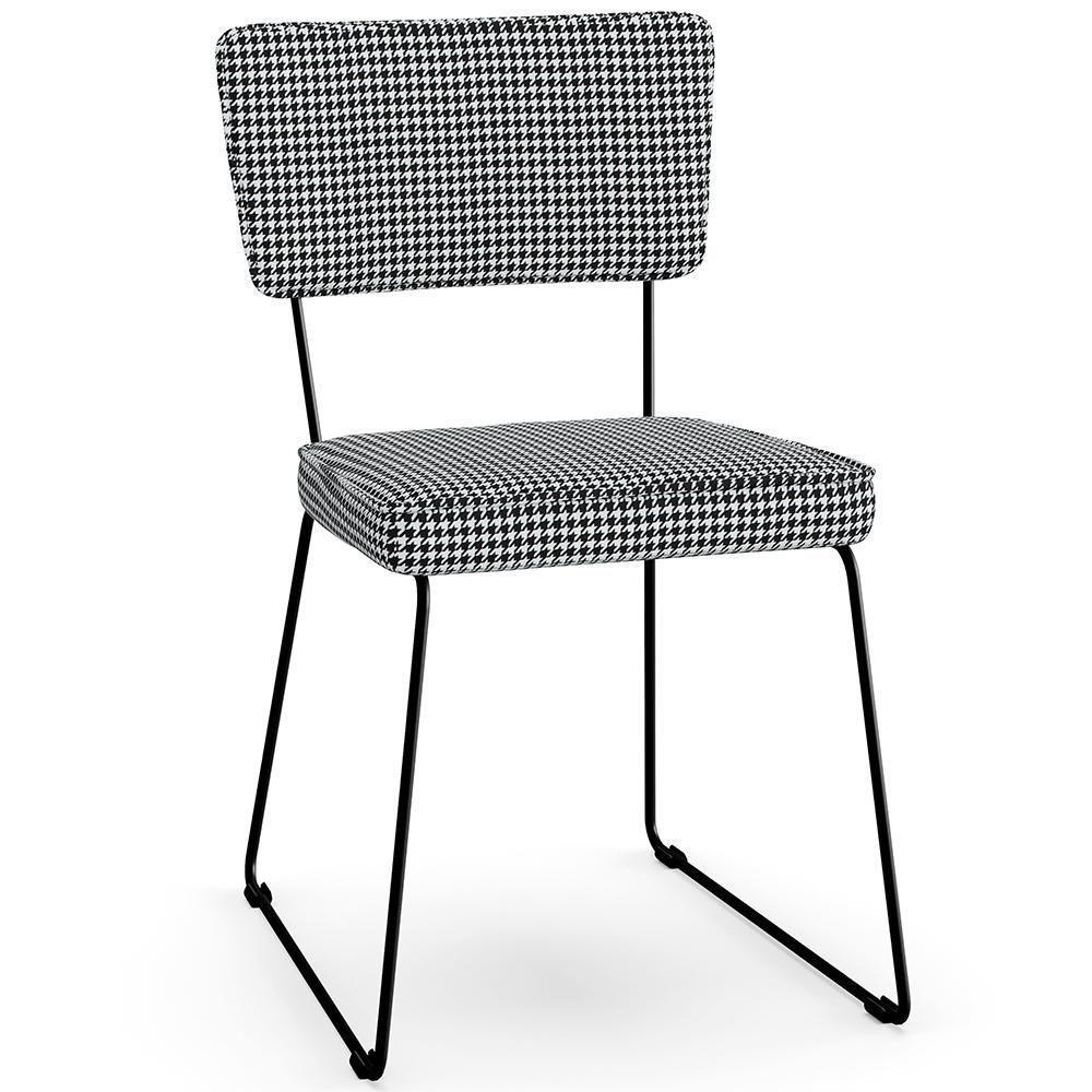 Kit 08 Cadeiras Allana L02 Pied Poule - 8