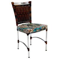 Cadeira Em Alumínio E Fibra Sintética Jk Cozinha Edícula Argila E Maranta Bege - 1