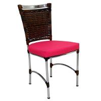 Cadeira Em Alumínio E Fibra Sintética Jk Cozinha Edícula Argila E Lisato Pink - 2