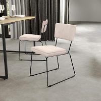 Kit 08 Cadeiras Allana L02 Suede Bege - 9