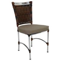 Cadeira Em Alumínio E Fibra Sintética Jk Cozinha Edícula Argila E Lisato Fendi - 1