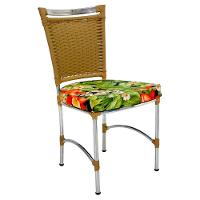 Cadeira Em Alumínio E Fibra Sintética Jk Cozinha Edícula Avelã E Saquarema - 1