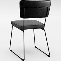 Kit 06 Cadeiras L02 Couríssimo Preto Linho Cinza Escuro - 2