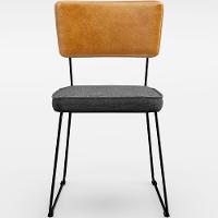 Kit 06 Cadeiras L02 Couríssimo Whisky Linho Cinza Escuro - 5