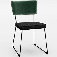 Kit 06 Cadeiras L02 Facto Verde Musgo Linho Chumbo - 15