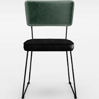 Kit 06 Cadeiras L02 Facto Verde Musgo Couríssimo Preto - 5