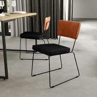 Kit 06 Cadeiras L02 Couríssimo Camel Linho Chumbo - 16