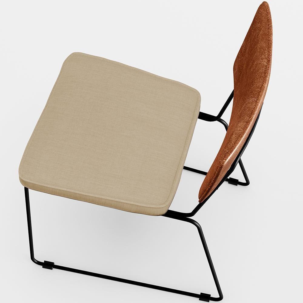 Kit 06 Cadeiras L02 Couríssimo Camel Linho Bege Escuro - 3