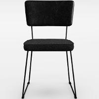 Kit 06 Cadeiras L02 Couríssimo Preto Linho Chumbo - 5