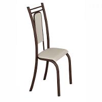 Conjunto Com 4 Cadeiras Paris Marrom Assento Creme Teixeira Marrom Com Creme - 2