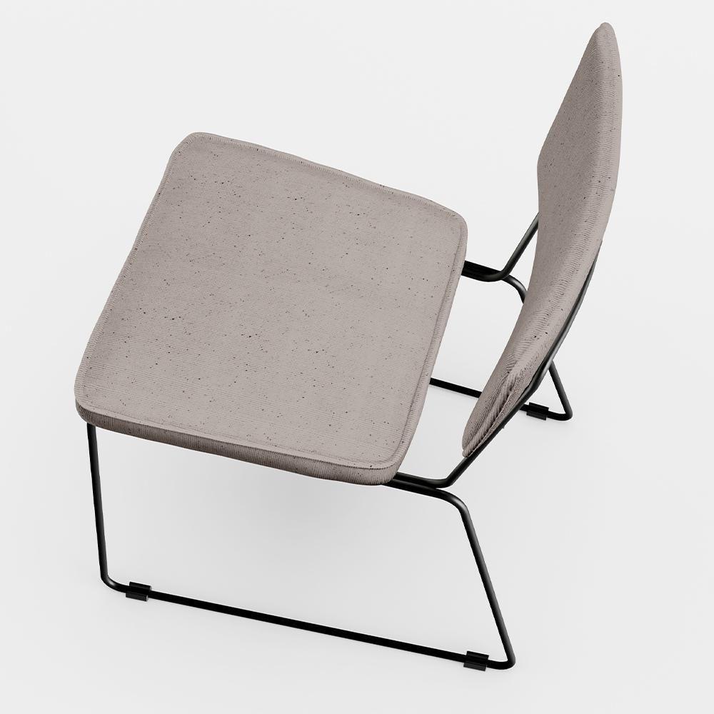 Kit 08 Cadeiras Estofada Para Sala De Jantar Base Aço Bege - 3