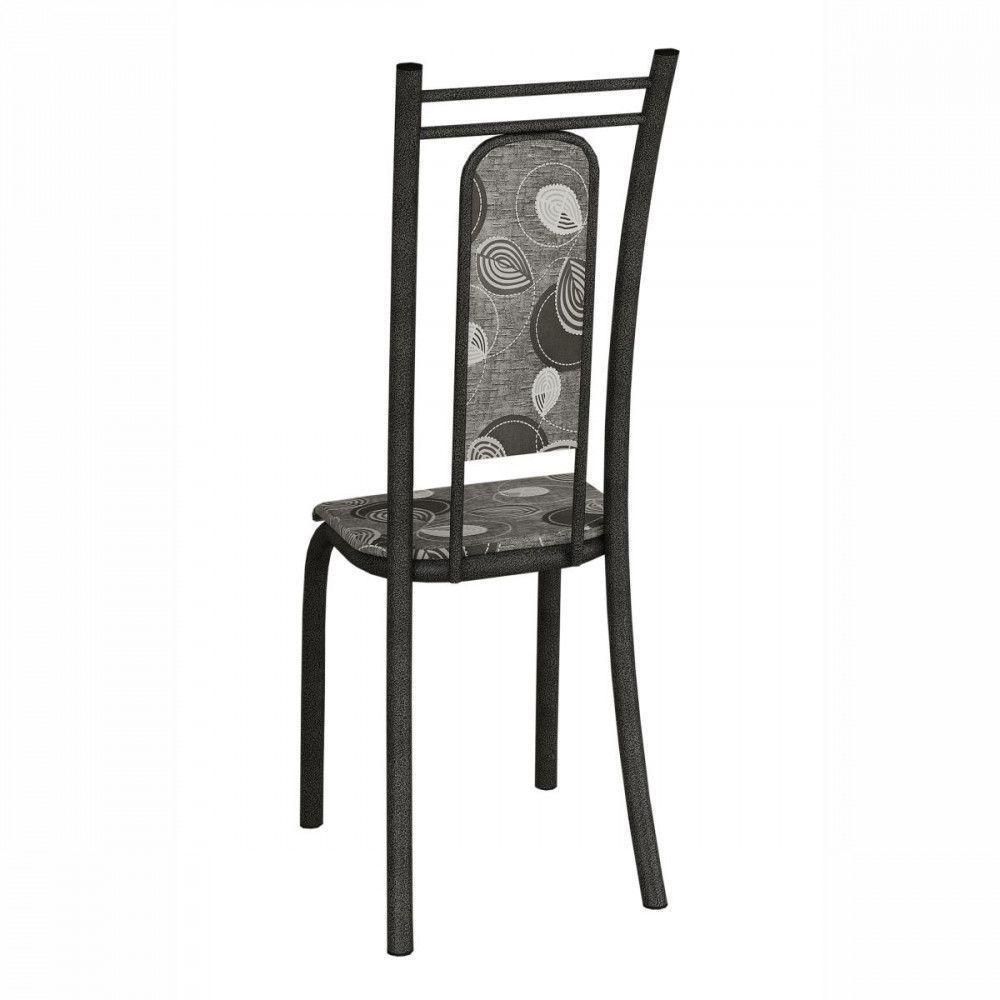 Conjunto Com 6 Cadeiras Paris Martelado Grafite Teixeira Grafite - 2