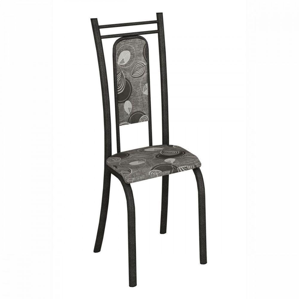 Conjunto Com 6 Cadeiras Paris Martelado Grafite Teixeira Grafite - 4