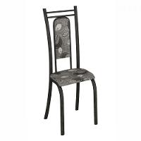 Conjunto Com 6 Cadeiras Paris Martelado Grafite Teixeira Grafite - 4