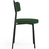 Kit 02 Cadeiras Decorativas Estofada Sala De Jantar Barcelona L02 Suede Verde Musgo - 2