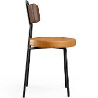 Kit 02 Cadeiras Decorativas Estofada Para Sala Jantar Barcelona L02 Couríssimo Marrom Whisky - 5