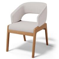 Kit 03 Cadeiras De Jantar E Estar Living Estofada Lince L02 Linho Bege