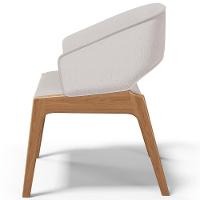 Kit 03 Cadeiras De Jantar E Estar Living Estofada Lince L02 Linho Bege - 5