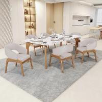 Kit 03 Cadeiras De Jantar E Estar Living Estofada Lince L02 Linho Bege - 6