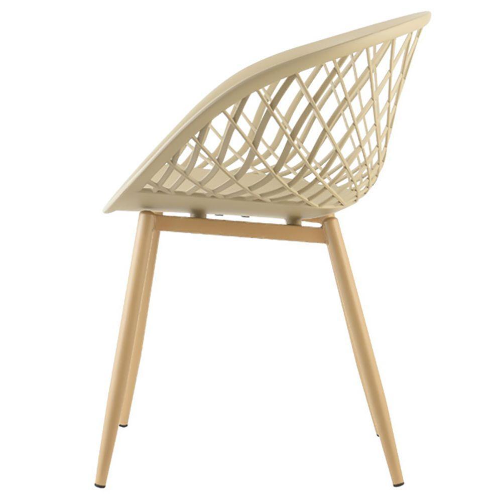 Cadeira Com Braços Polipropileno Clarice Nude - 8