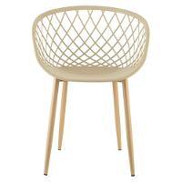 Cadeira Com Braços Polipropileno Clarice Nude - 1