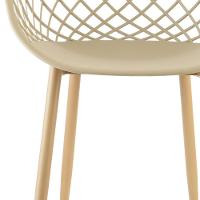 Cadeira Com Braços Polipropileno Clarice Nude - 2