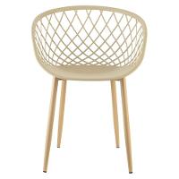 Cadeira Com Braços Polipropileno Clarice Nude