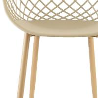 Cadeira Com Braços Polipropileno Clarice Nude - 6